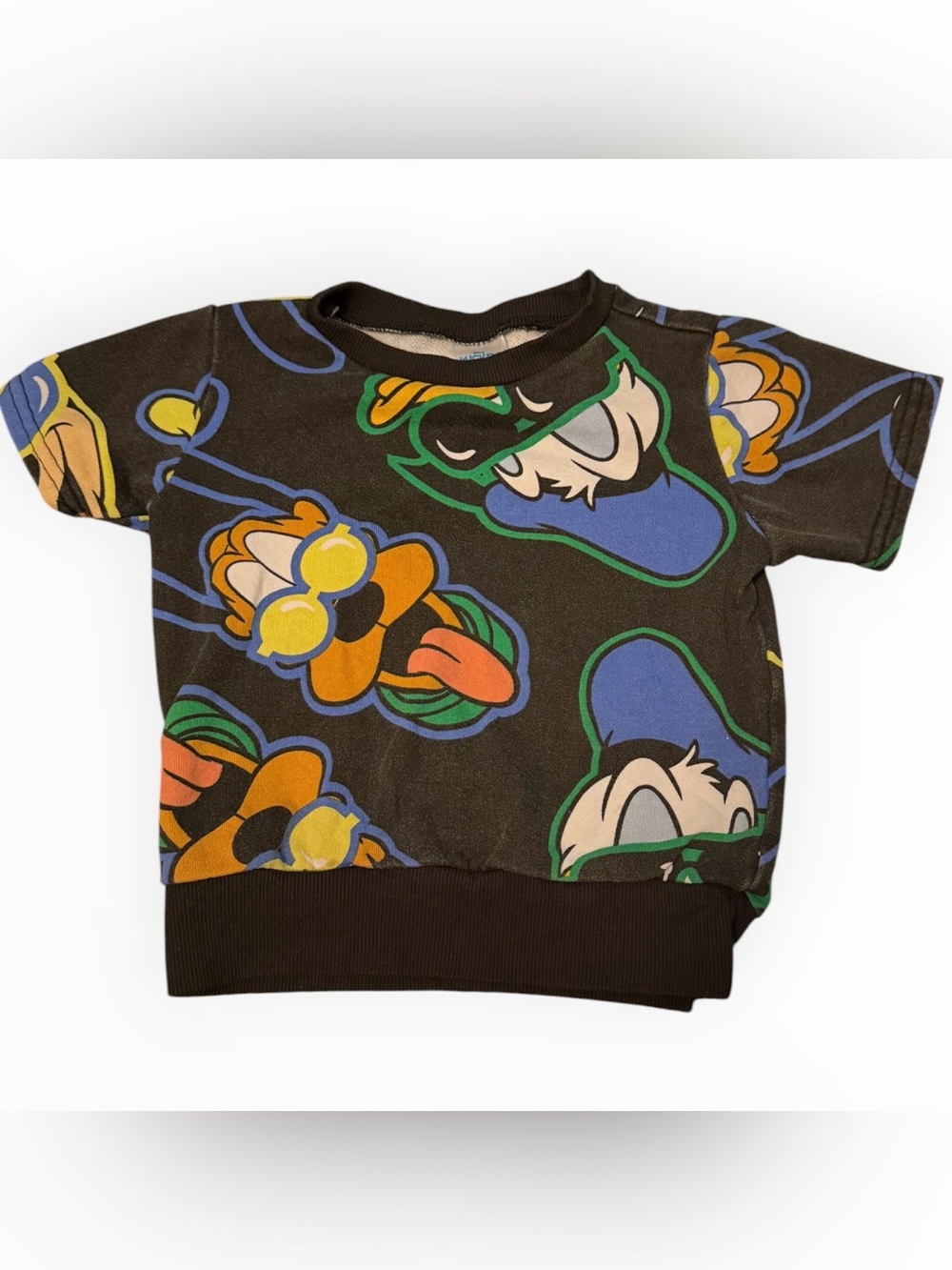 Disney Brandclub Mickey & Friends Neon All Over Print Sweatshirt Size 2T